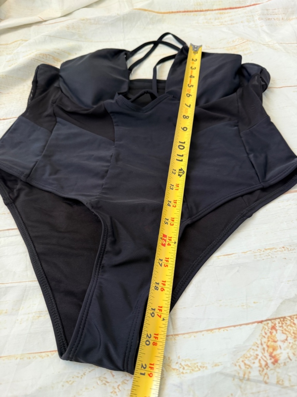 Matte Collection Black One Piece Swimsuit | XXXL | NWT - Picture 3 of 7